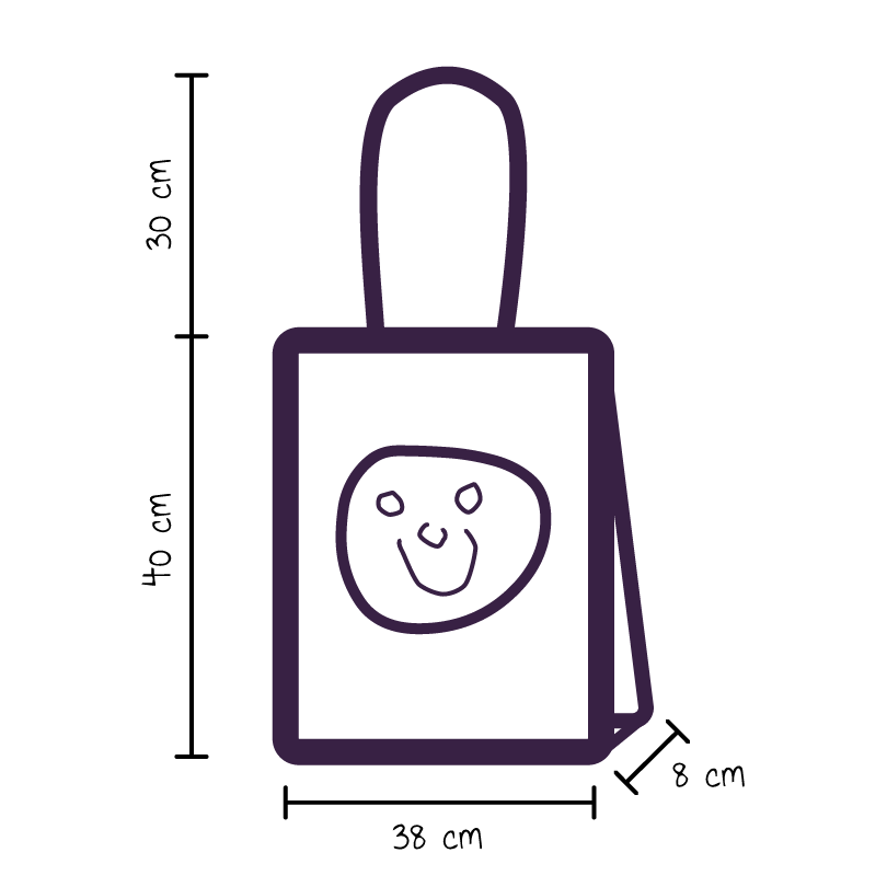 Totebag med DIN LILLEKUNSTNER