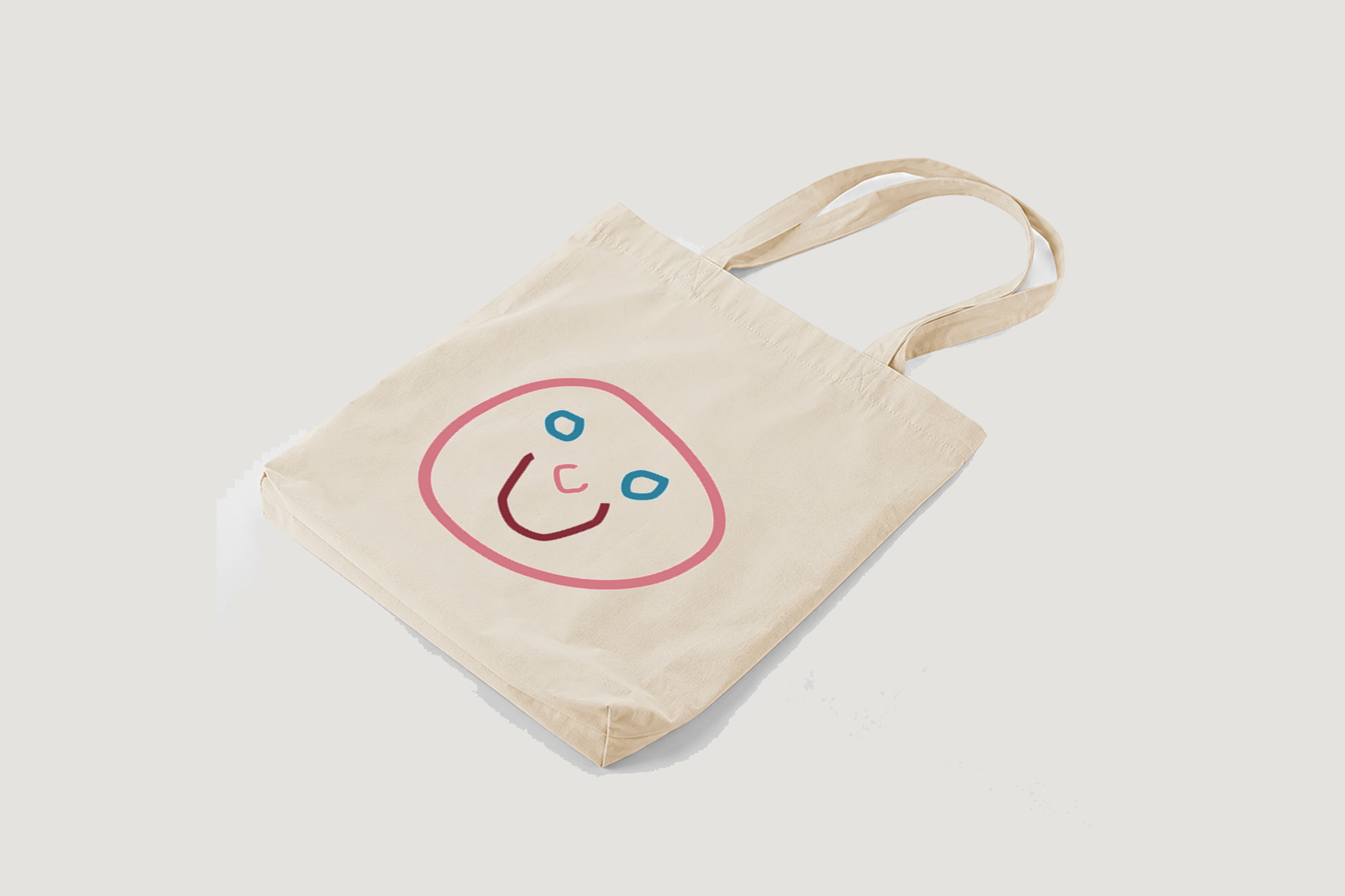 Totebag m/bund i kraftig bomuld